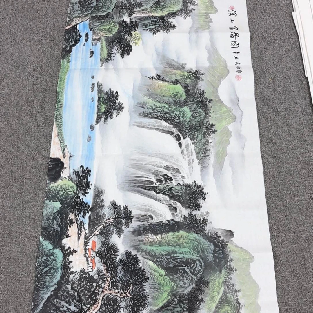 国画国画作品多次