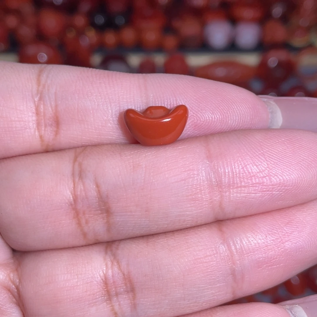 南红玛瑙未镶嵌元宝