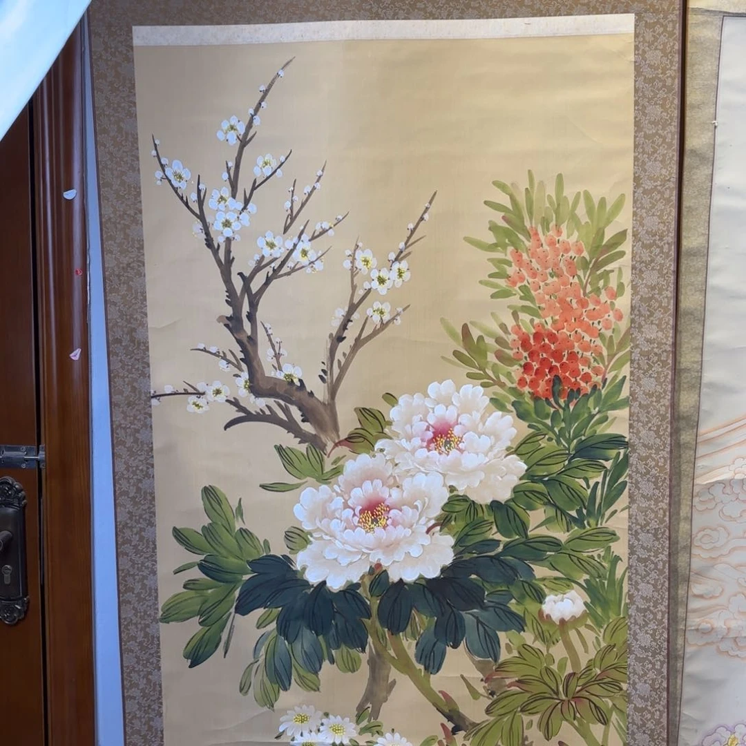 书法清*哥卷轴绢本绫裱2
