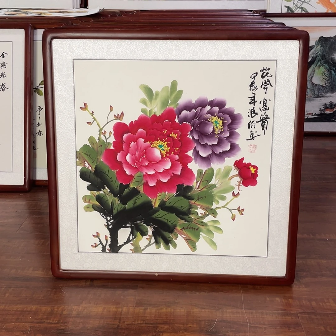 国画带框尺寸63*63厘米