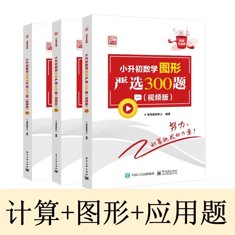 【全3册】小升初数学计算严选600题 应用题严选600题 图形严选300题