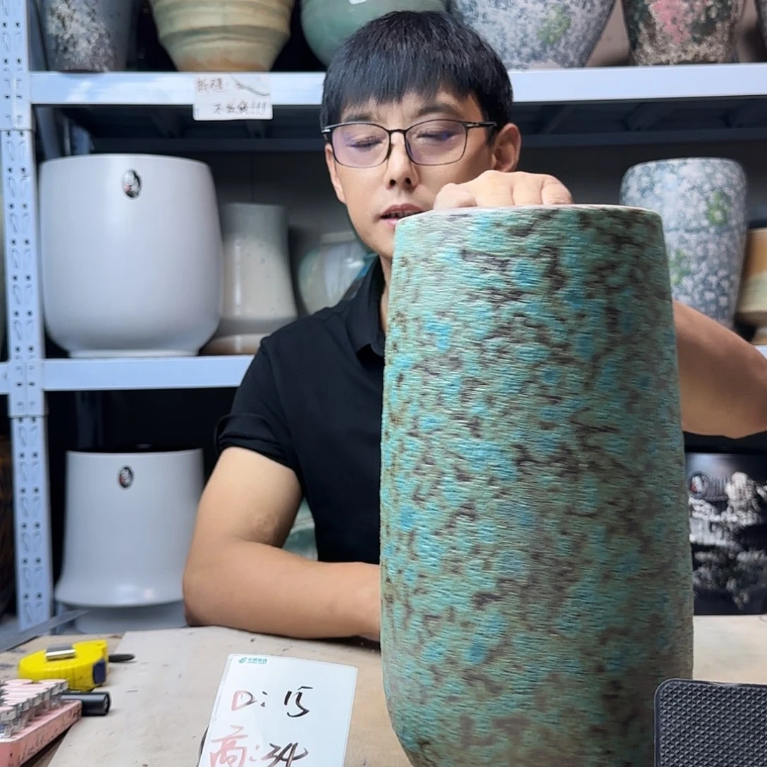 紫砂花盆尺寸15@34