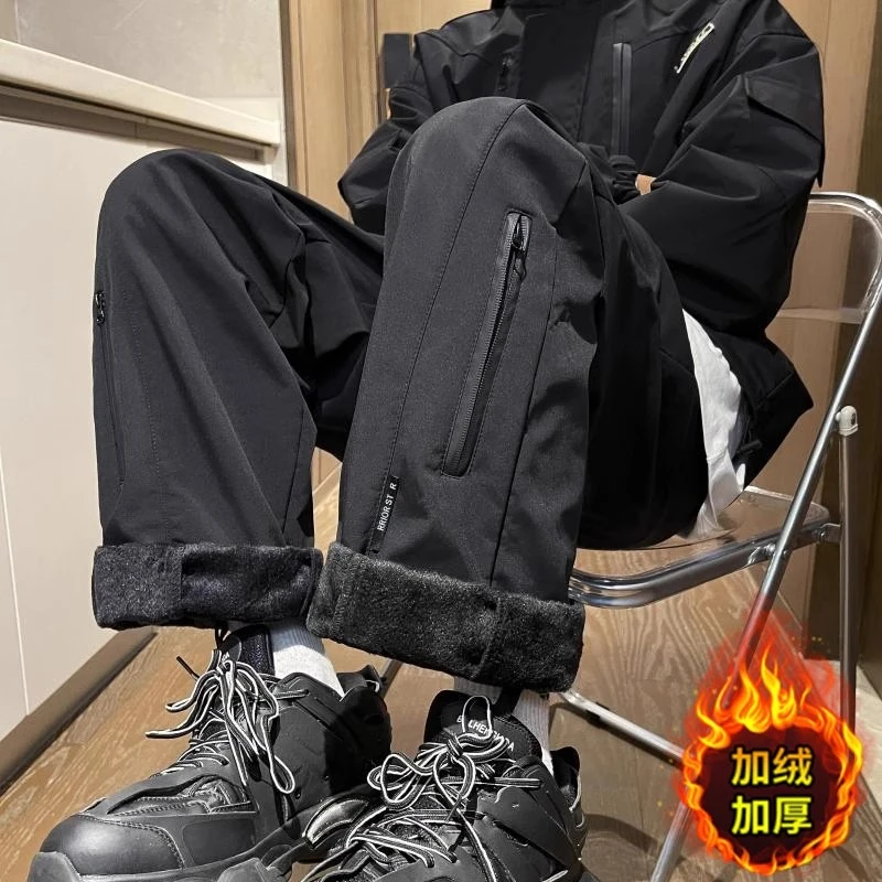 防风防水三合一冲锋裤男款美式加绒加厚防寒保暖休闲工装裤子秋冬