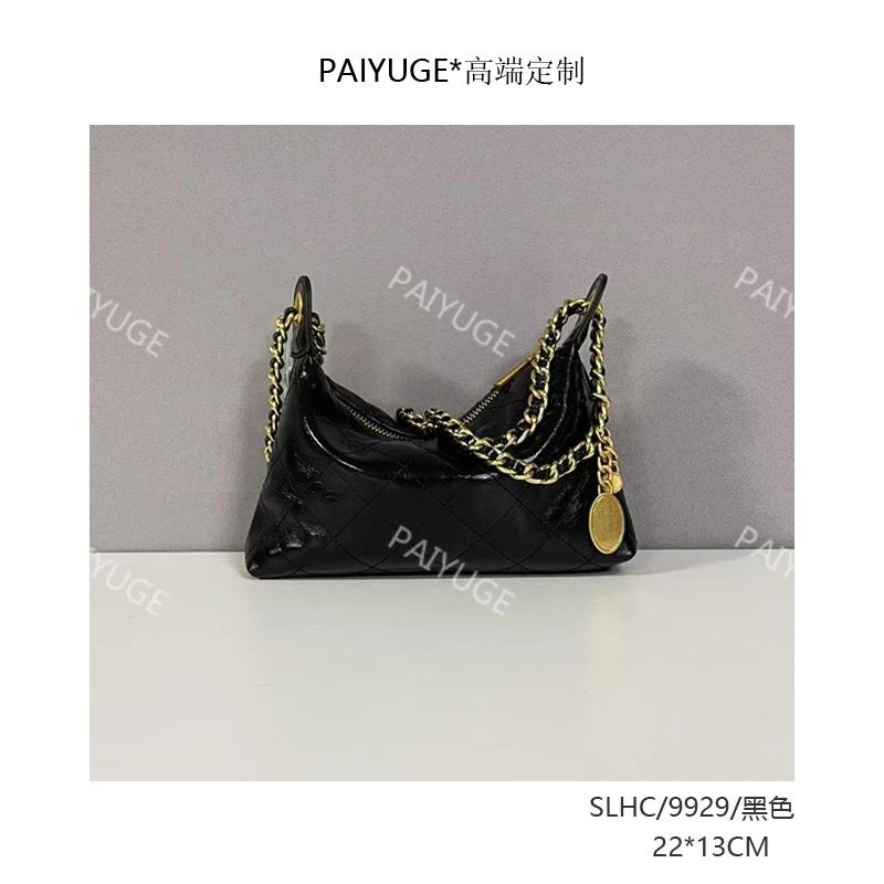 SLHC/9929/黑色 paiyuge高端订制女士手提单肩斜挎包2376孤品