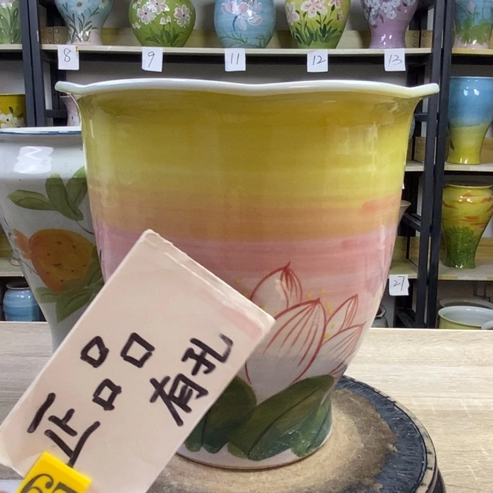 景德镇高温陶瓷花盆