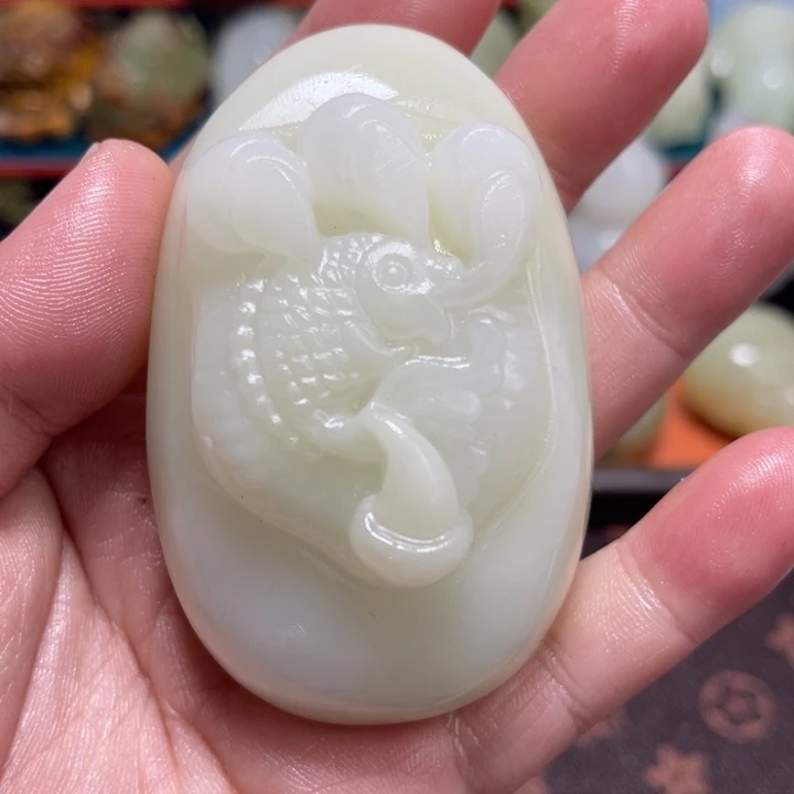 石材石材方解石手把件不退换