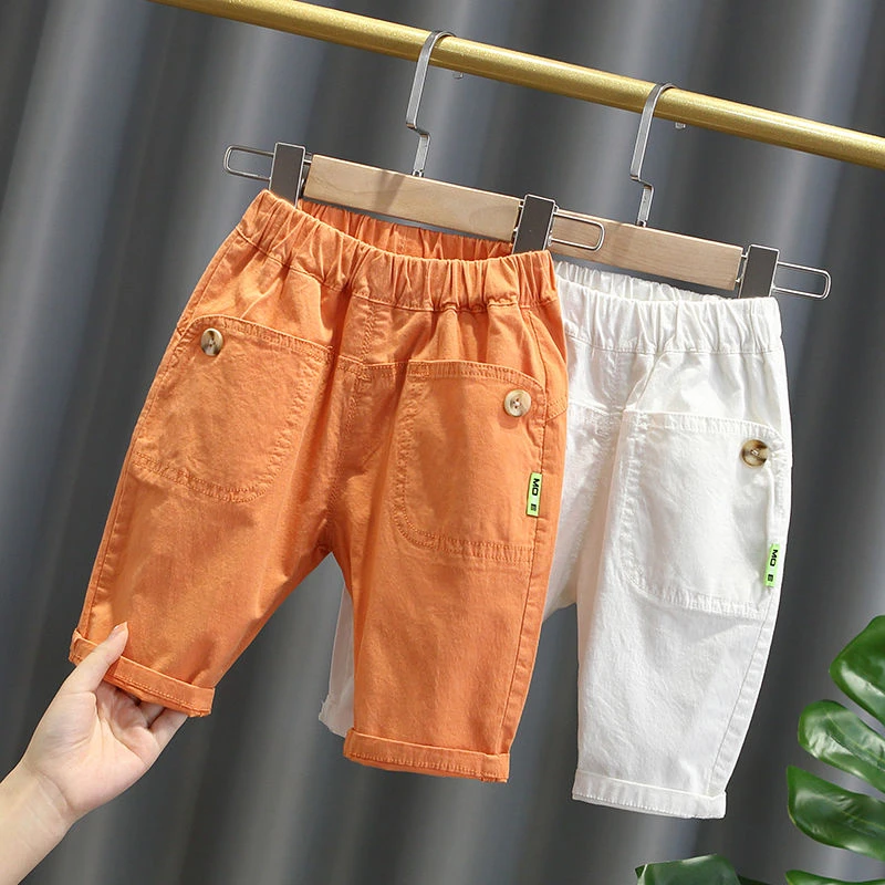 童装男童夏装裤子短裤2025宝宝新款小男孩七分裤夏季薄款休闲裤潮