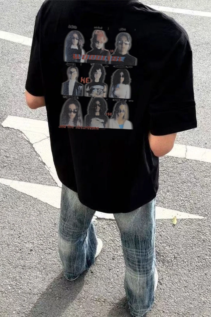 纯棉重磅260g大码短袖透气动漫卡通夏季新款宽松体恤印花ins短袖