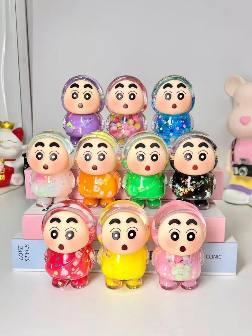 【双许愿+九宫格】奶豆流沙小新钥匙扣