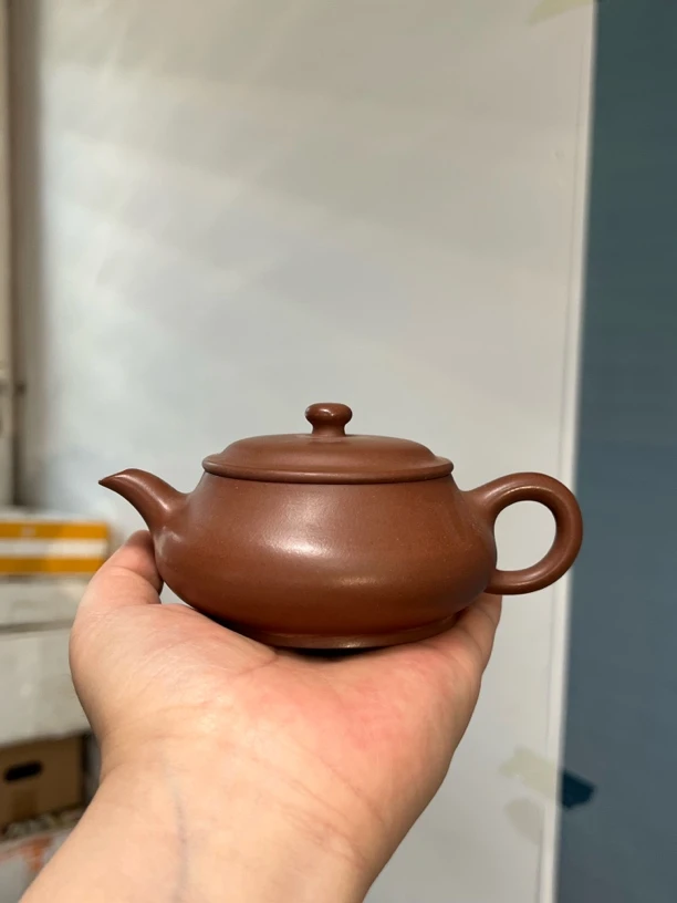 宜兴紫砂壶全手工紫泥 240 毫升左右明炉