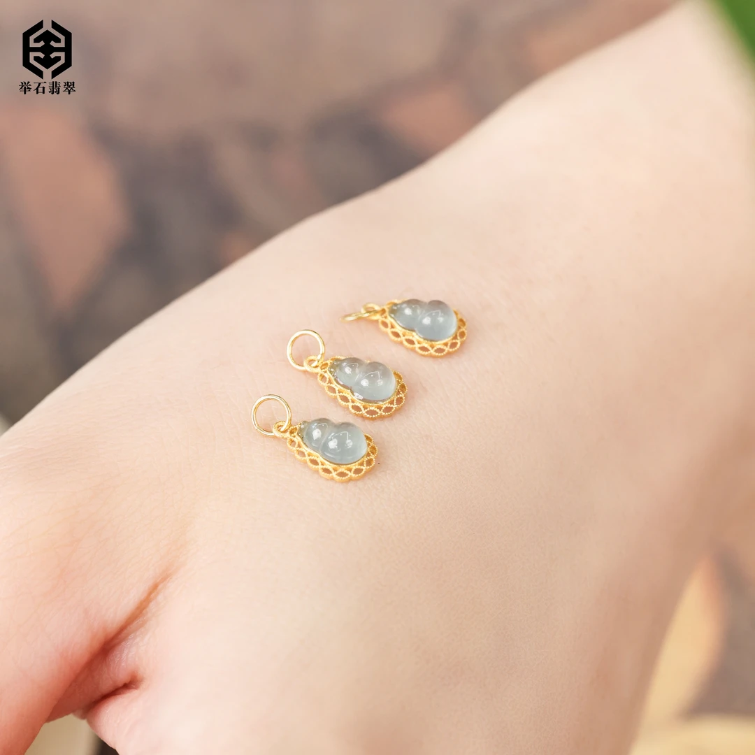 【举石臻品】TH0620-222-29翡翠吊坠18k（一件/多样性发）v