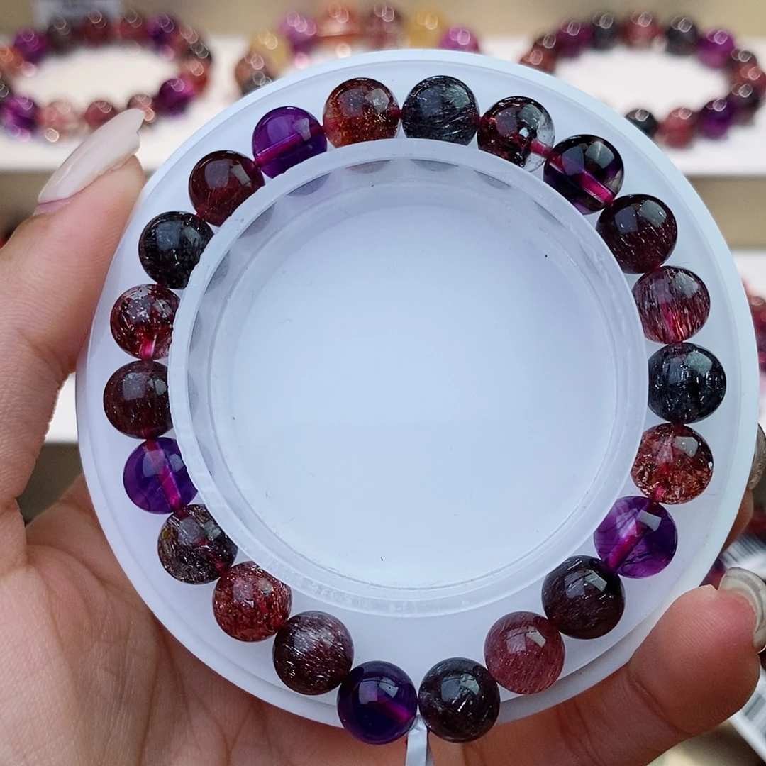 手链未镶嵌水晶黑加仑超七8+