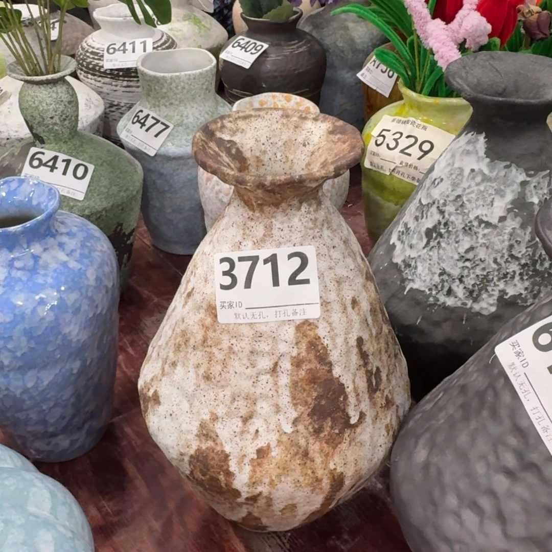 凝****摆件景德镇高温花瓶编码3712默认无孔