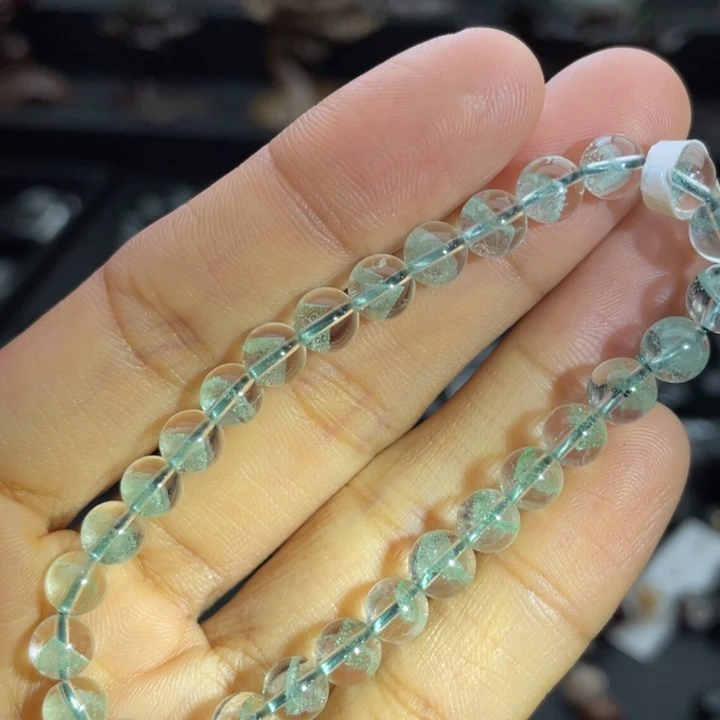 水晶手链未镶嵌翠幽灵金字塔6