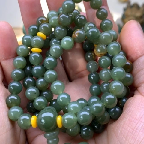 【闪购商品】未镶嵌手链岫岩河磨玉（透闪石质玉）