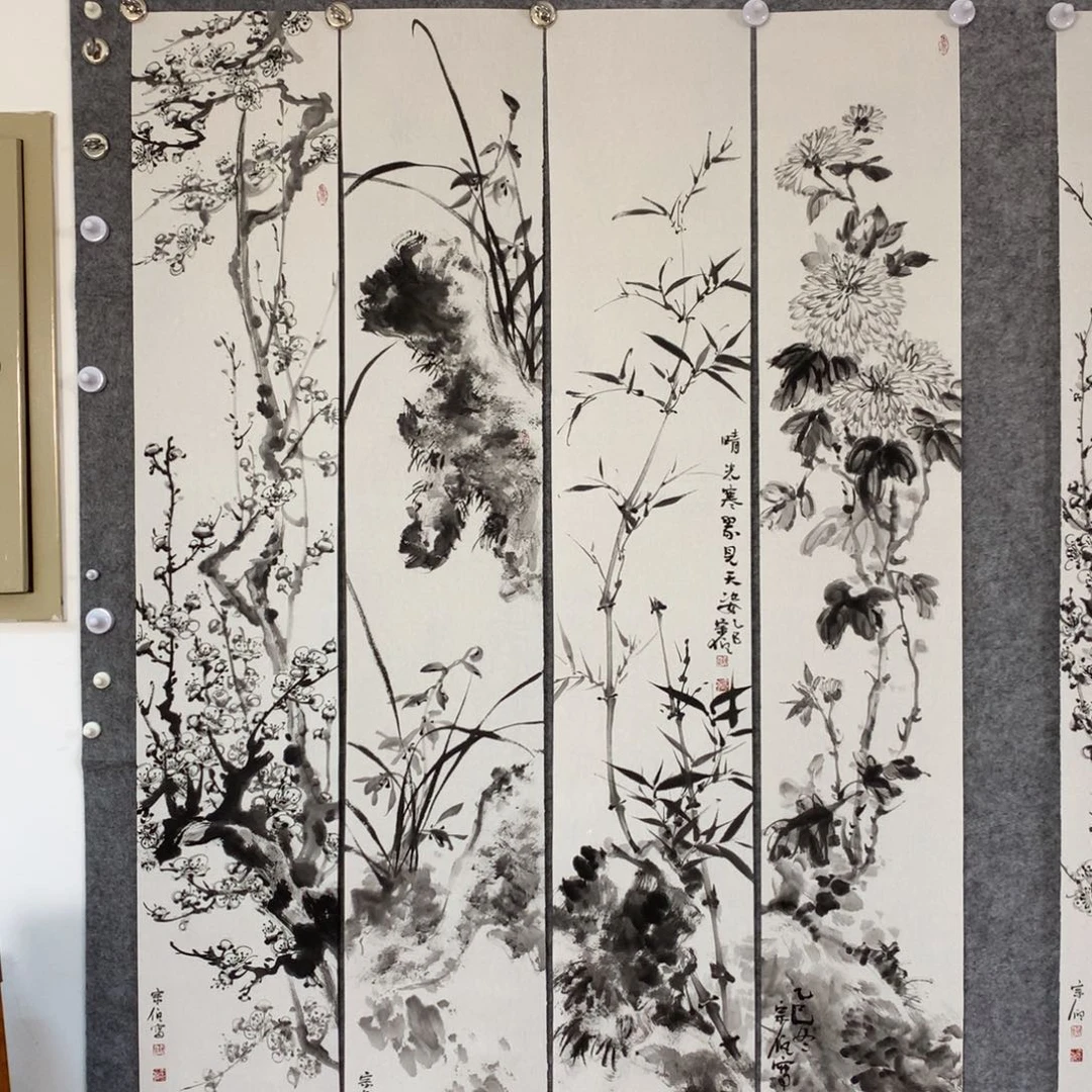 瑋***哥国画花鸟作品写意