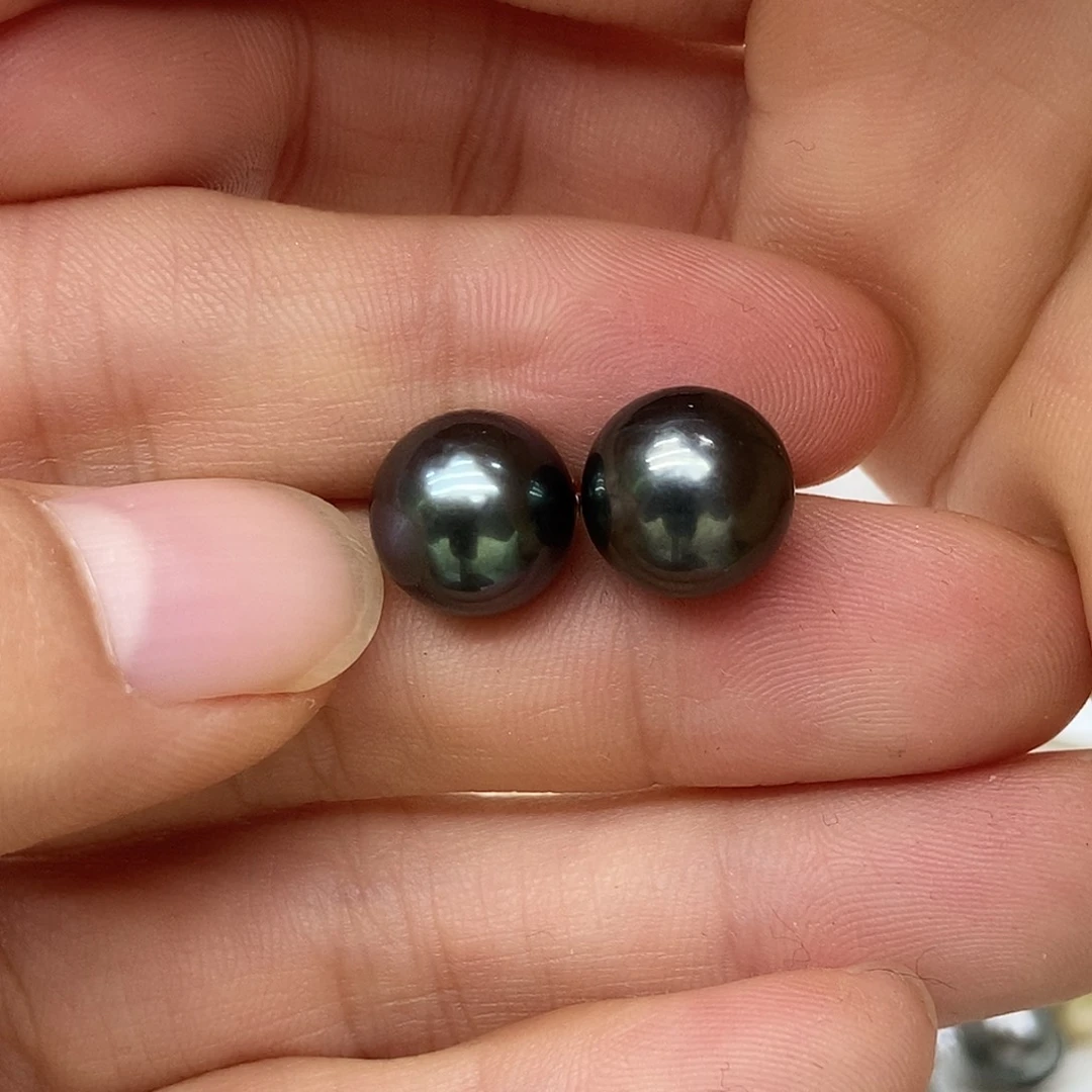 耳饰银S925镶嵌海水珍珠