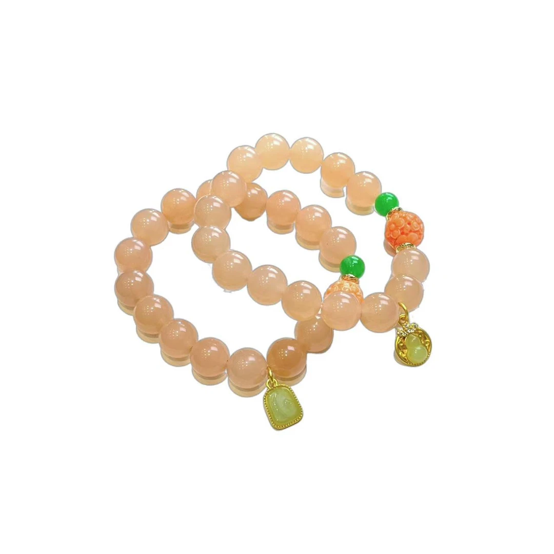 胭粉玉珠手串(多样性只发一件) E08-12