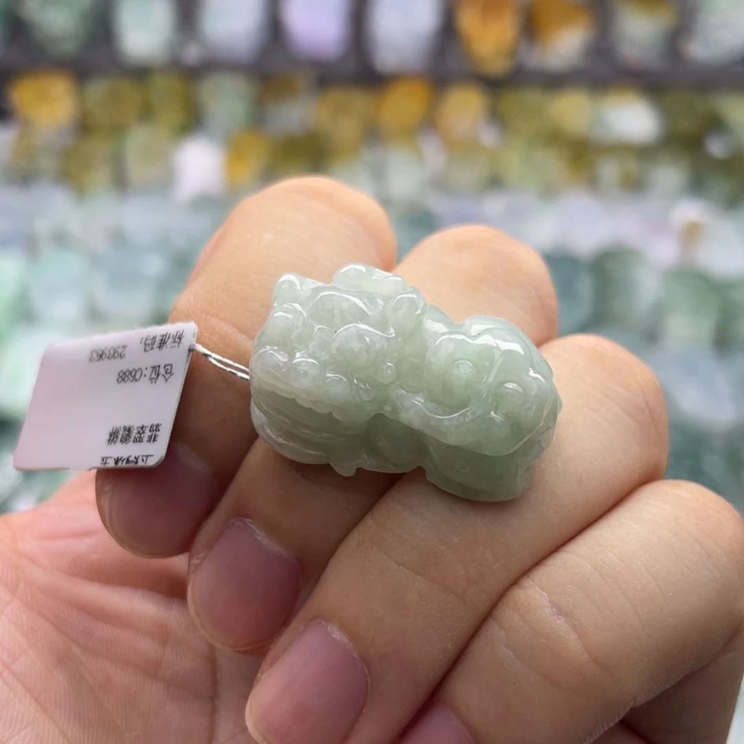 一***界翡翠未镶嵌颈饰貔貅