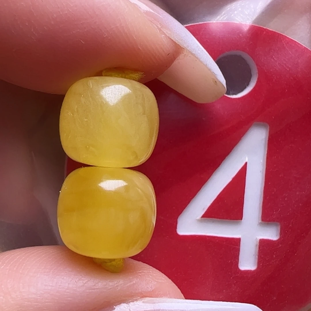 裸石蜜蜡未镶嵌9mm鸡油黄老型