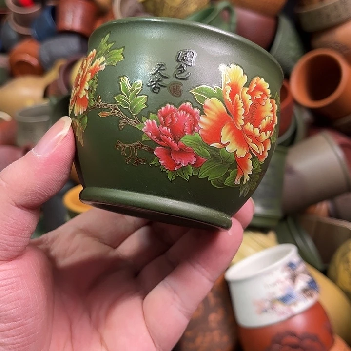 紫砂茶杯全手工紫砂主人杯