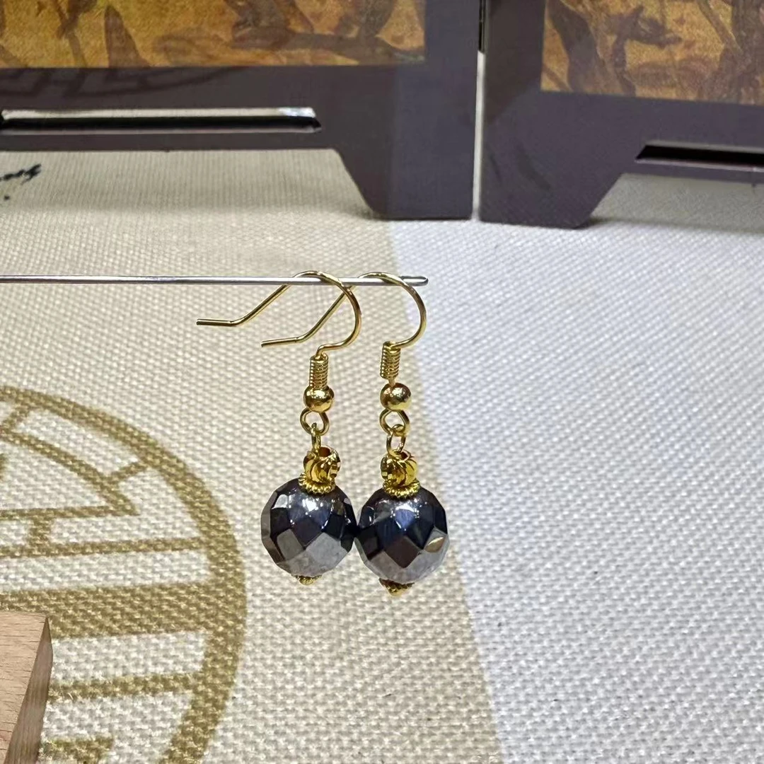 菱形切割太赫兹耳饰-Y2367