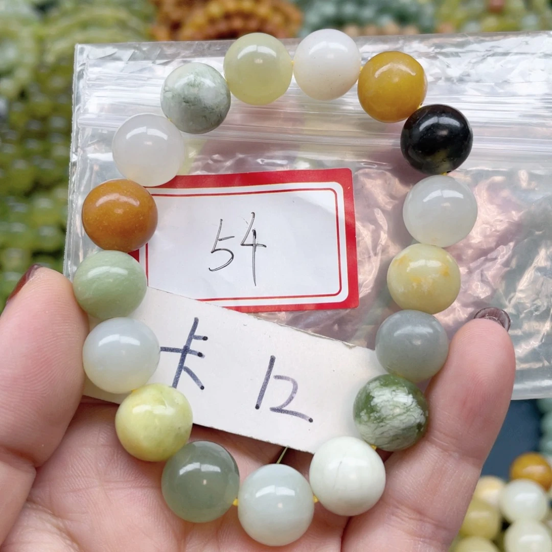 未镶嵌蛇纹石玉手链