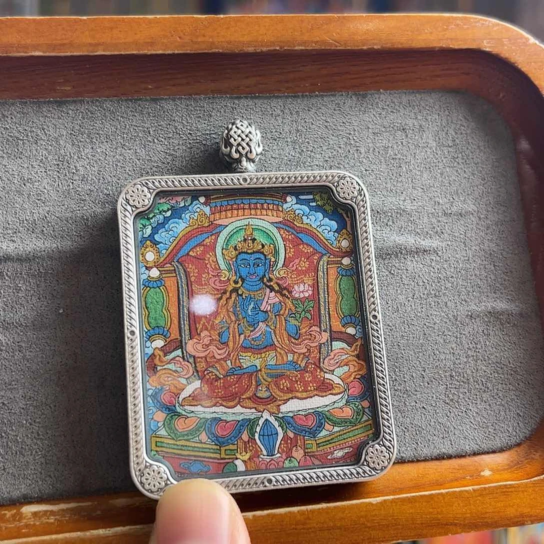 枫***歇手绘大势至老师唐卡