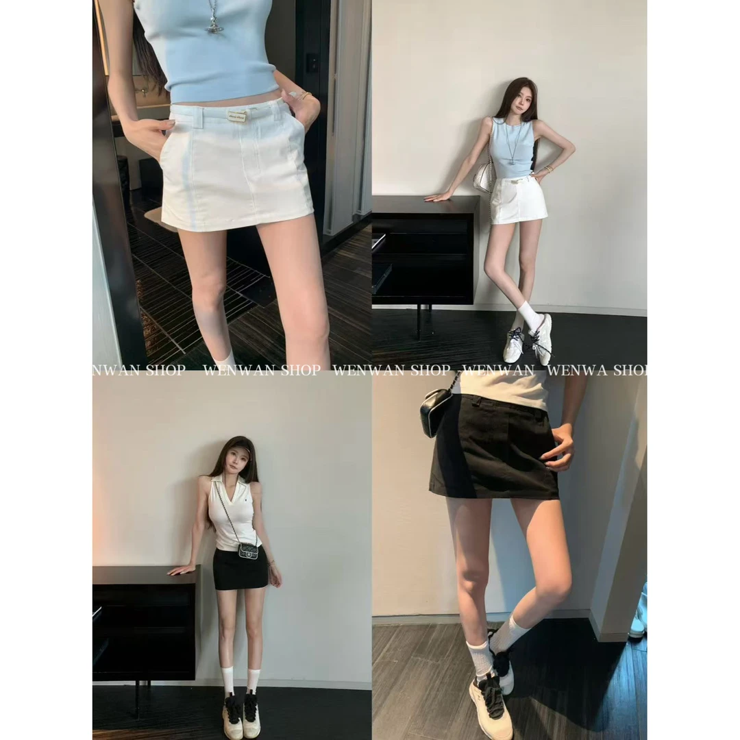 【白昼爱神】2色～牛仔半身裙女夏季新款休闲百搭A字短裙