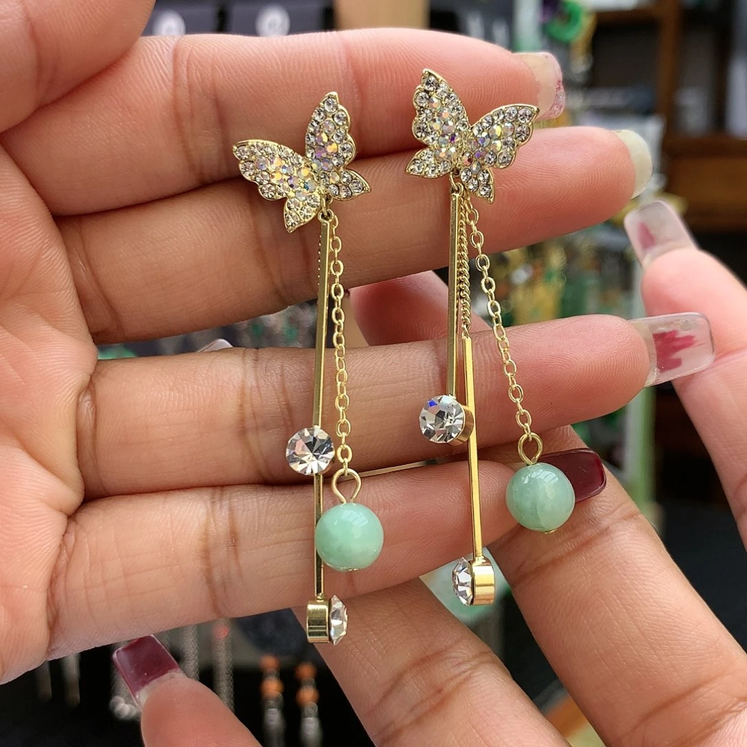 【闪购商品】翡翠耳饰未镶嵌耳坠