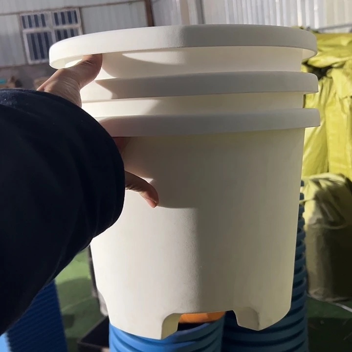 白色球根32外径24高3个盆