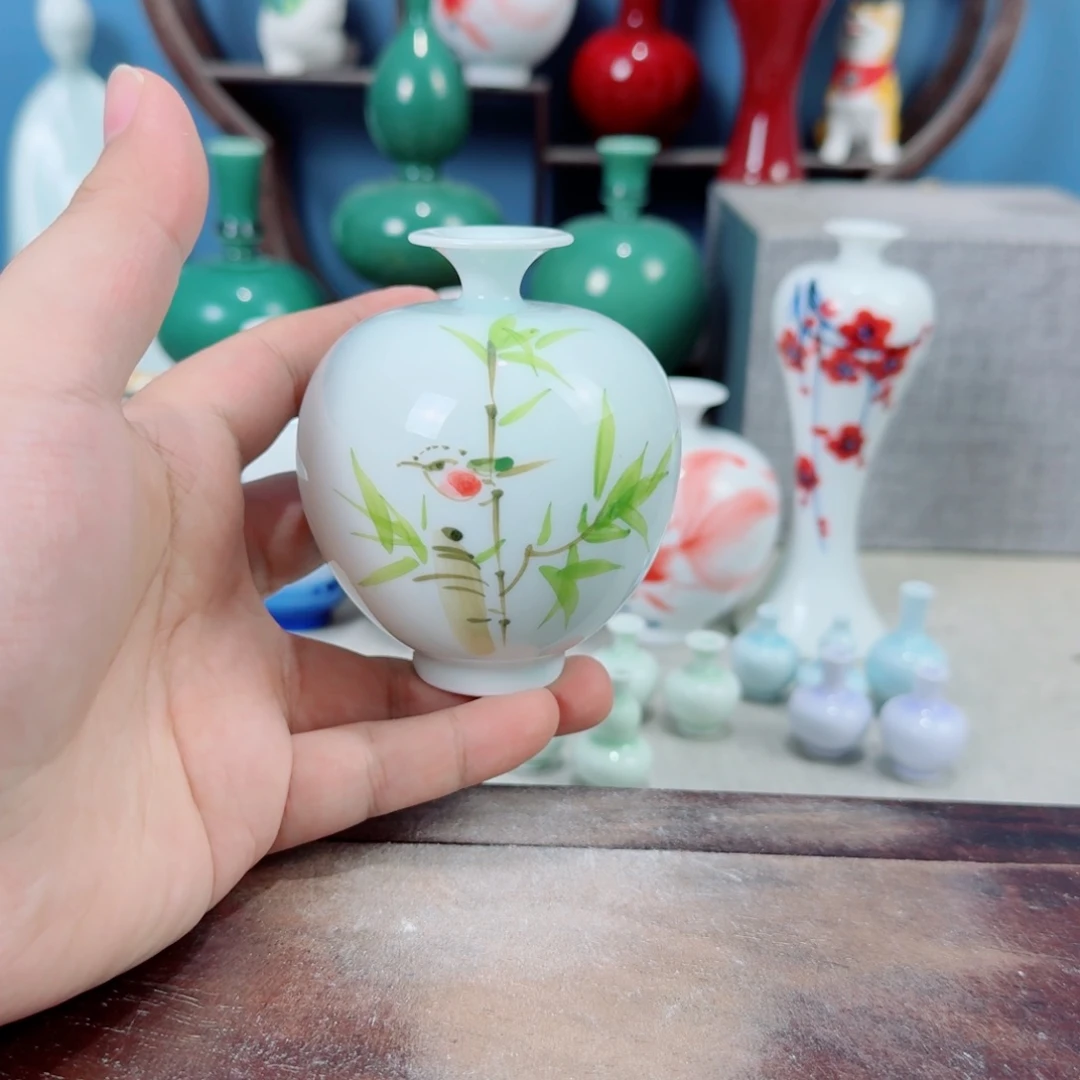 陶瓷手工小花器摆件