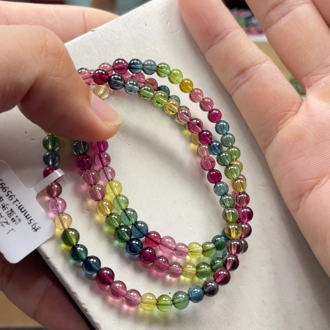 未镶嵌碧玺手串5mm.’mmmmmmm