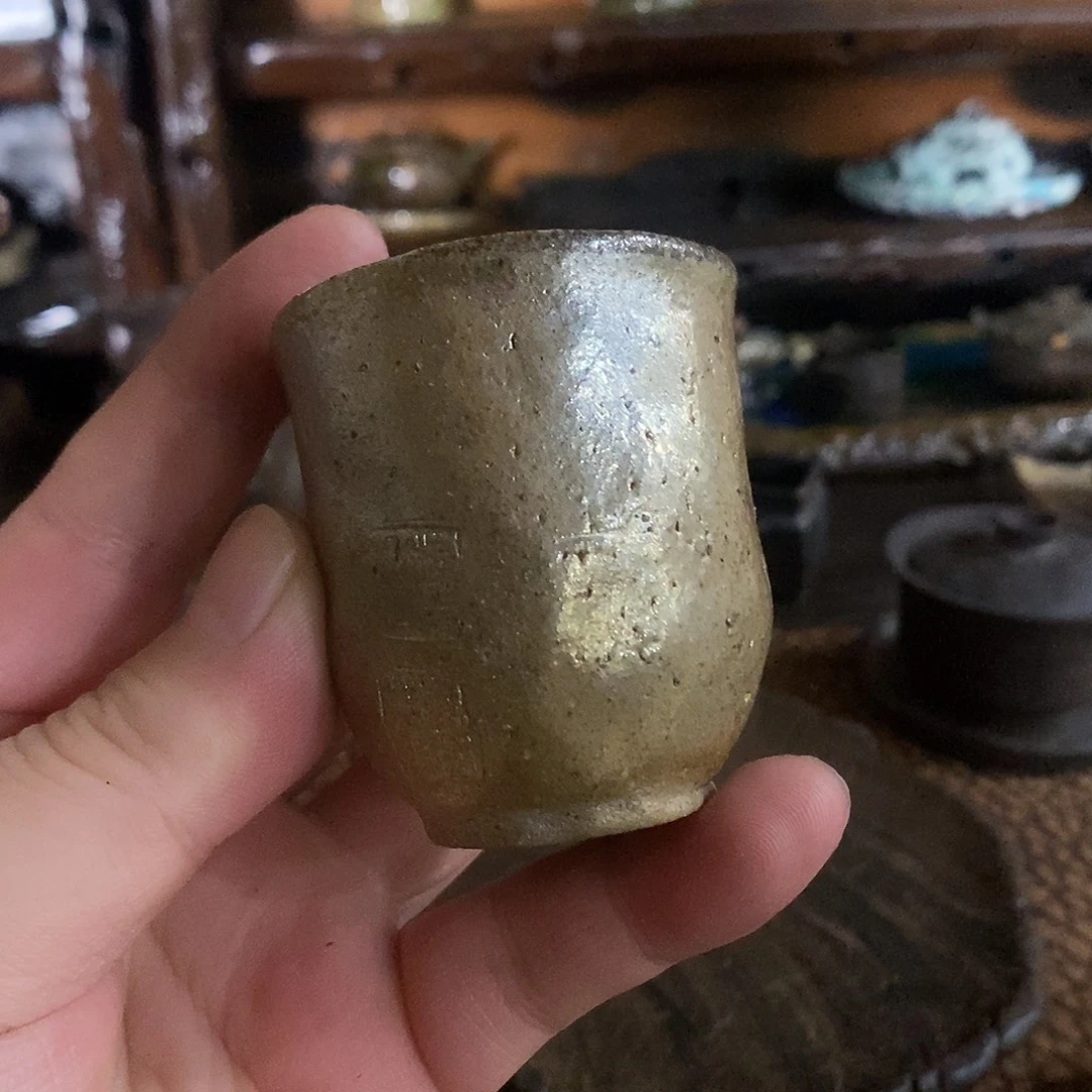 手工制作柴烧茶具