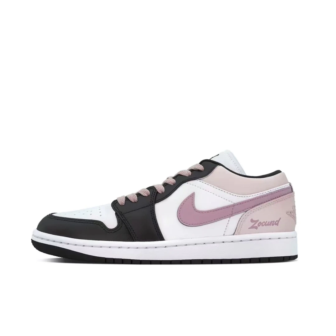 定制球鞋Jordan/乔丹AirJordan1 盛夏挽樱 复古 低帮 篮球鞋 女款