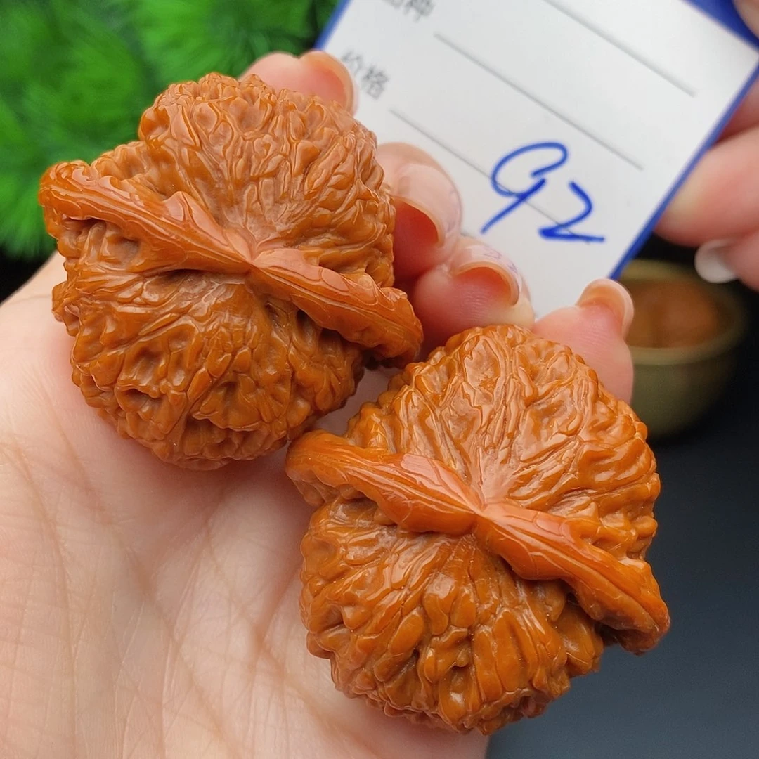 文玩核桃把件43球白92