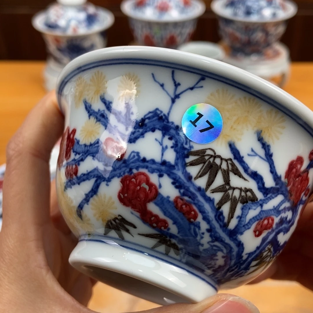 手绘现代茶具非古董