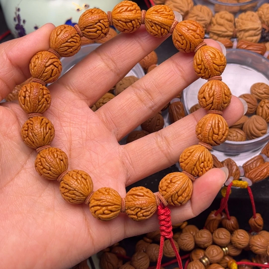 秋***色吊坠桃核龙纹桃核