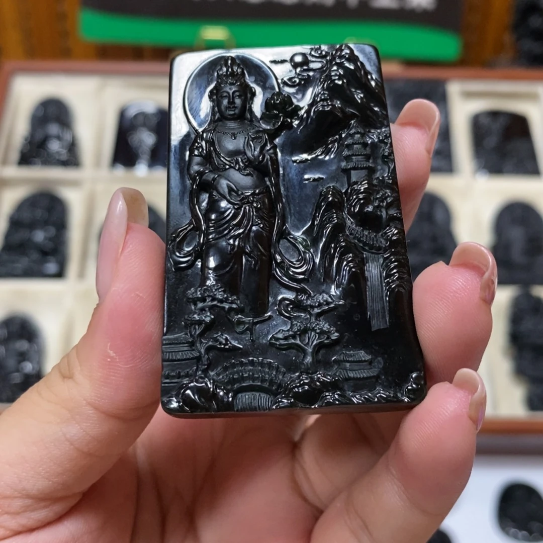奔***人翡翠未镶嵌吊坠(赠链)翡翠