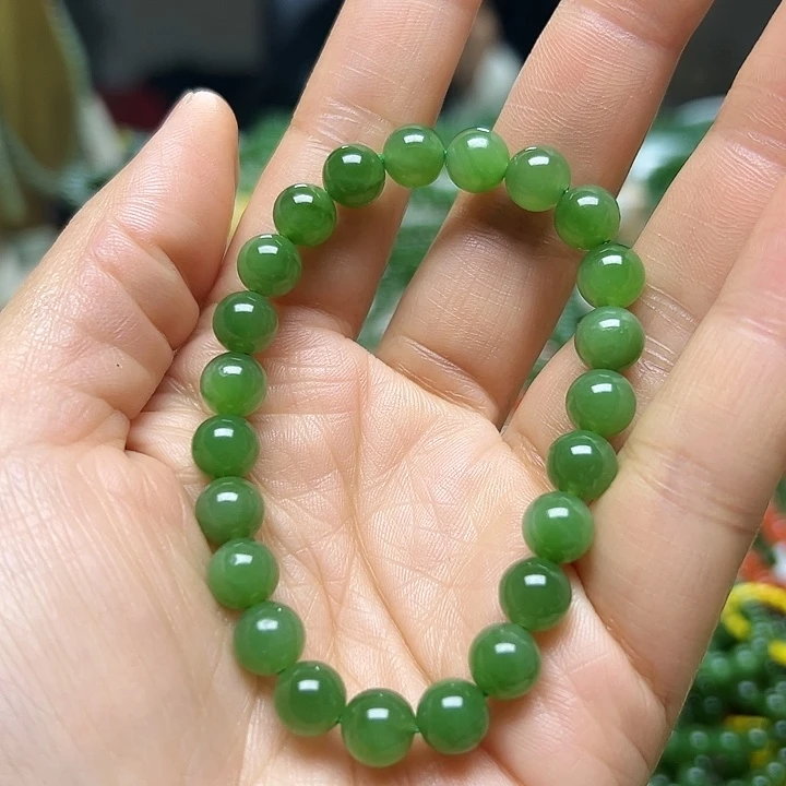 和田玉（碧玉）未镶嵌手链