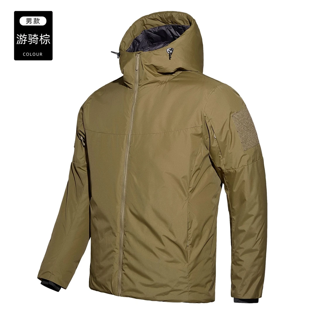 白色雪山绒！轻薄轻量棉服鸟户外防水防风连帽保暖棉衣外套