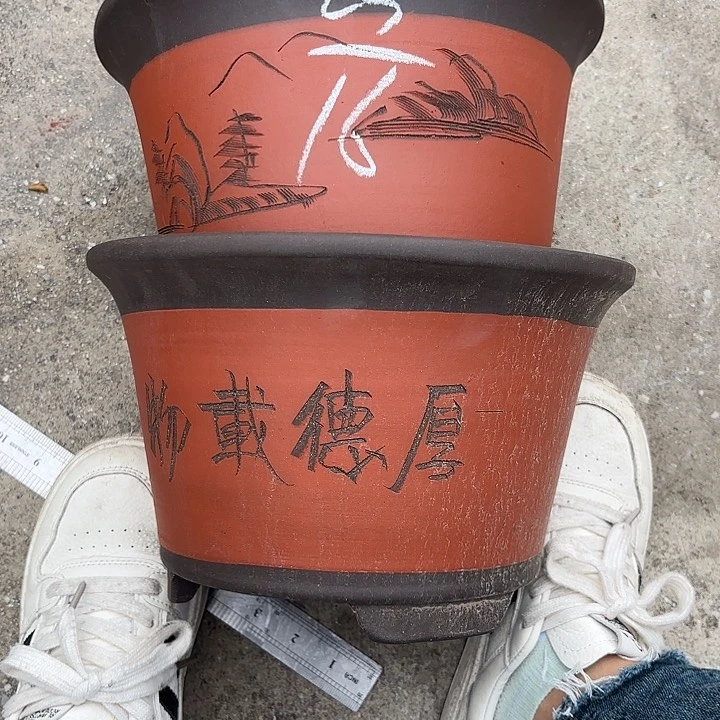 紫砂花盆紫砂花盆