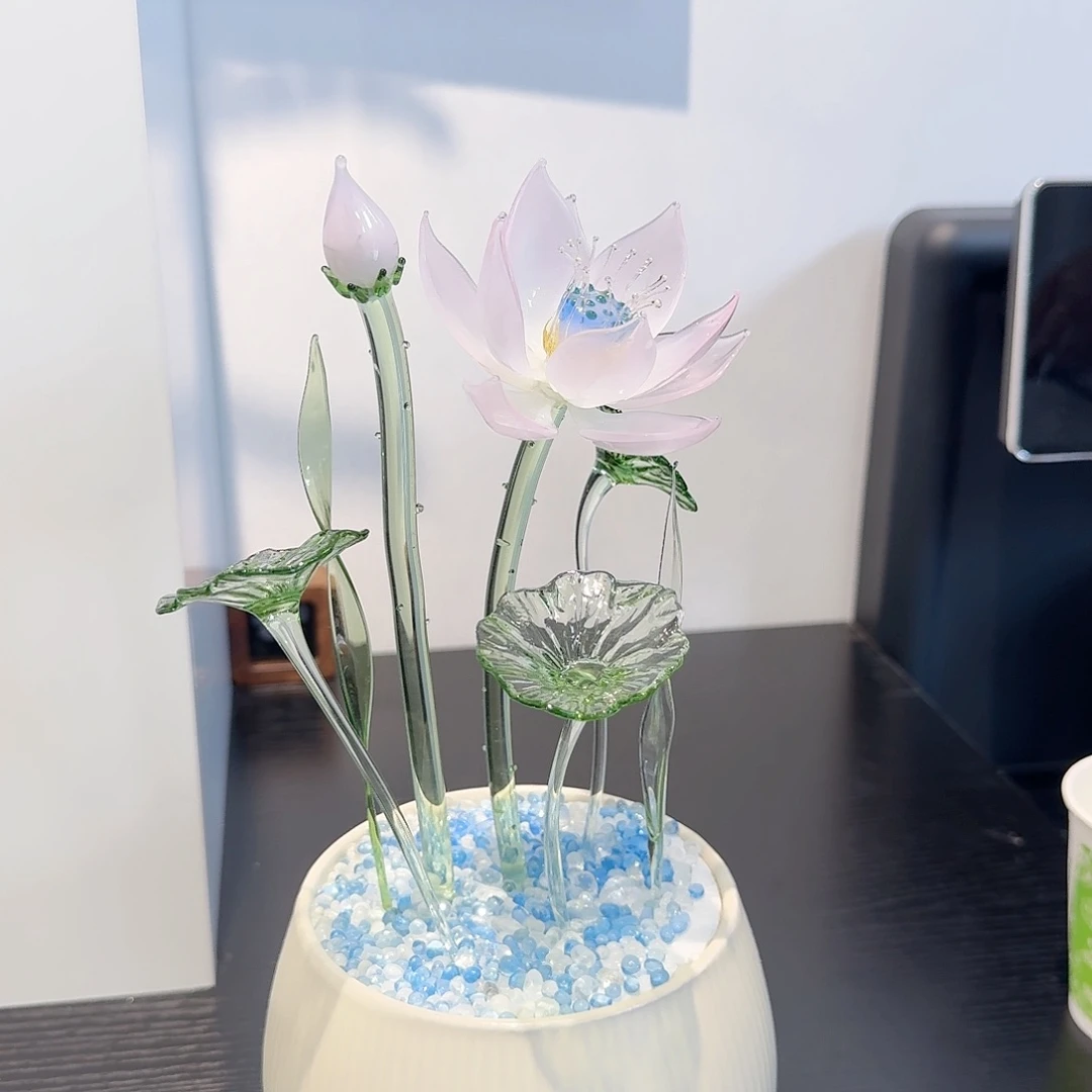 手工艺品琉璃荷花福利10