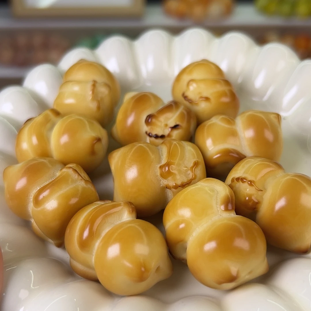 菩提根/象牙果吊坠全品炭烤拜佛猫2颗