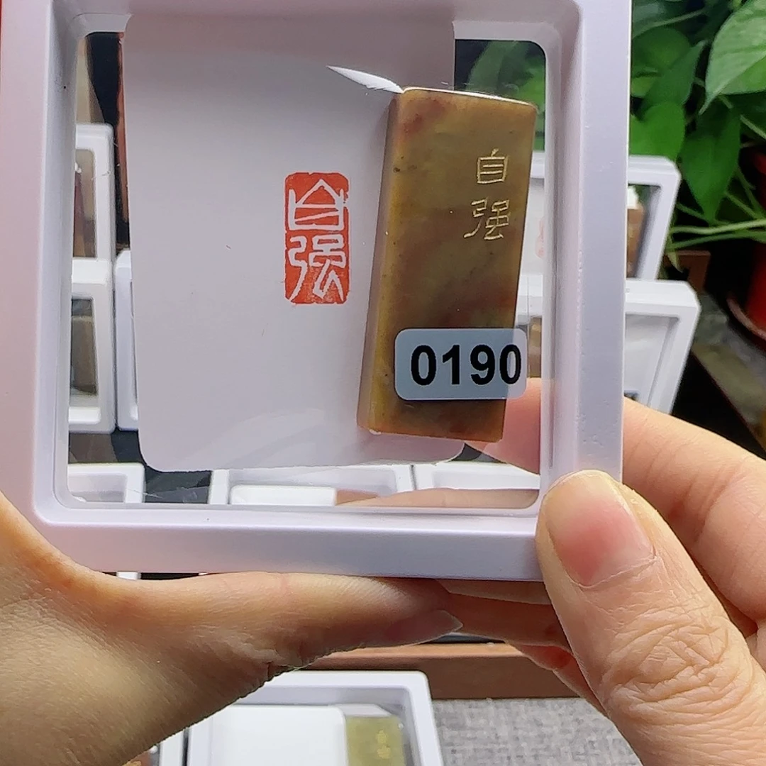 寿山石印石自强1×2