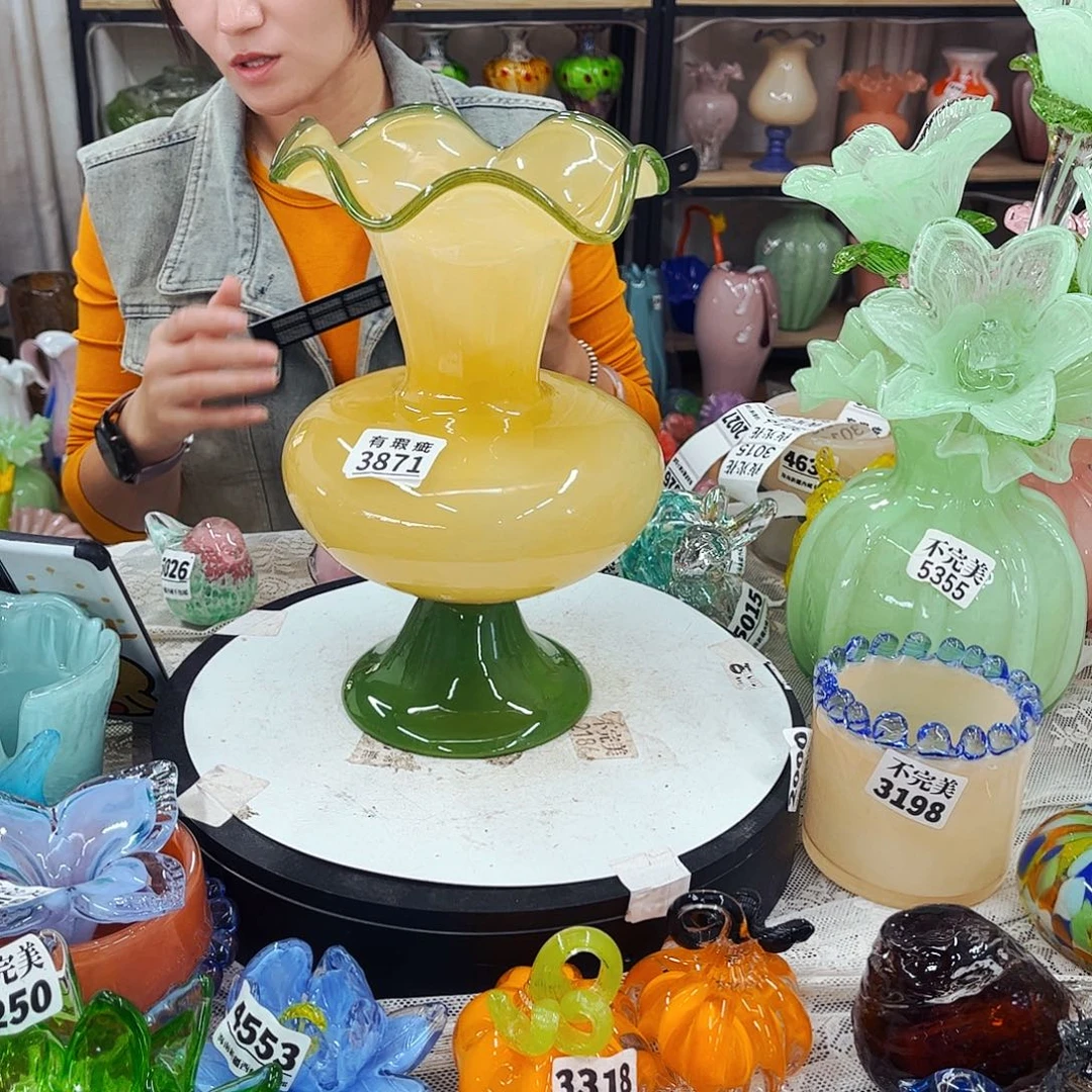 3871瓶口瑕 家悦琉璃工艺品