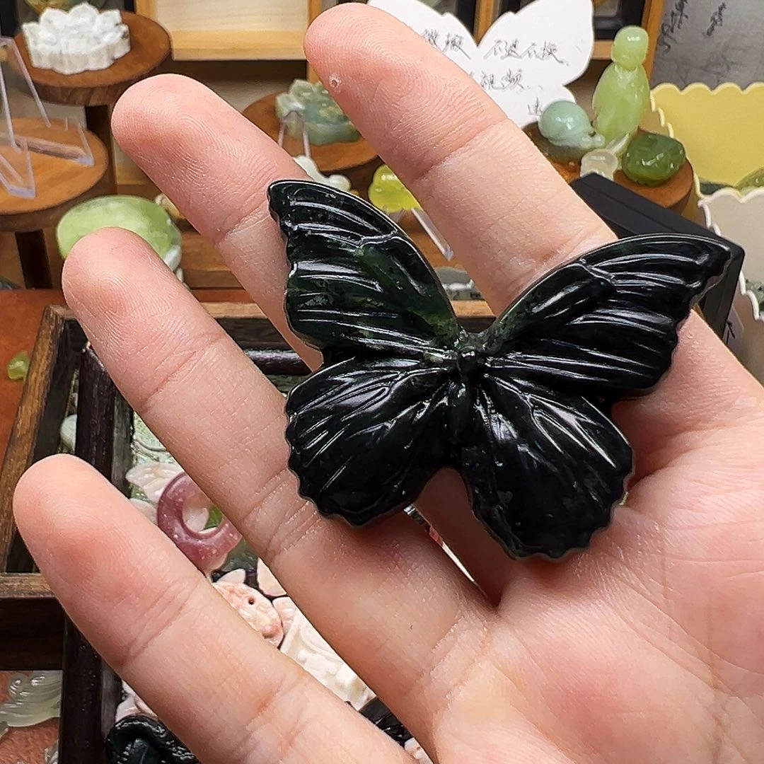 糖****蛇纹石玉合金项链