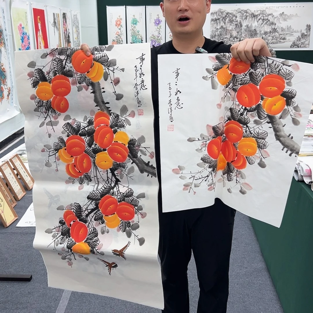 国画国画作品宣纸纯手绘
