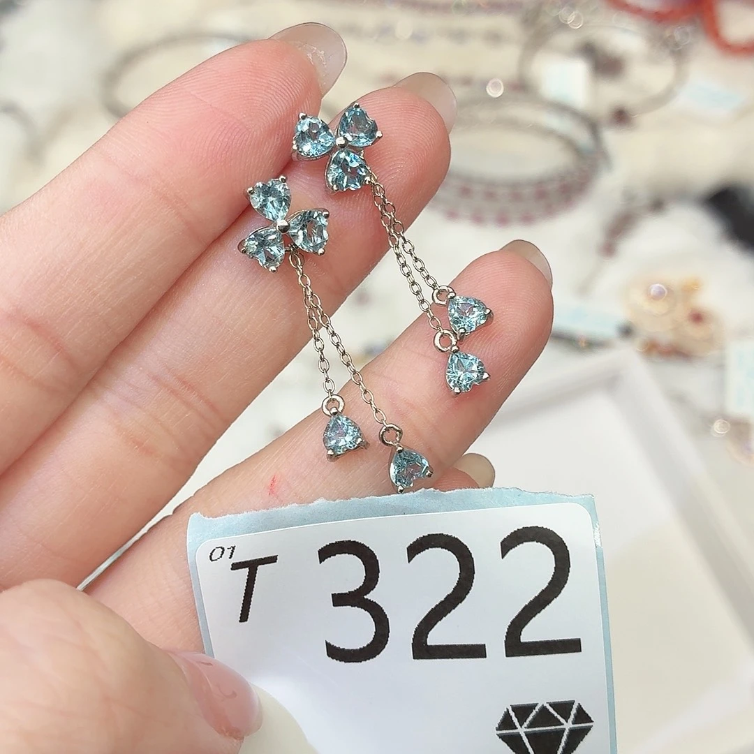 珠宝奇石托帕石银S925镶嵌