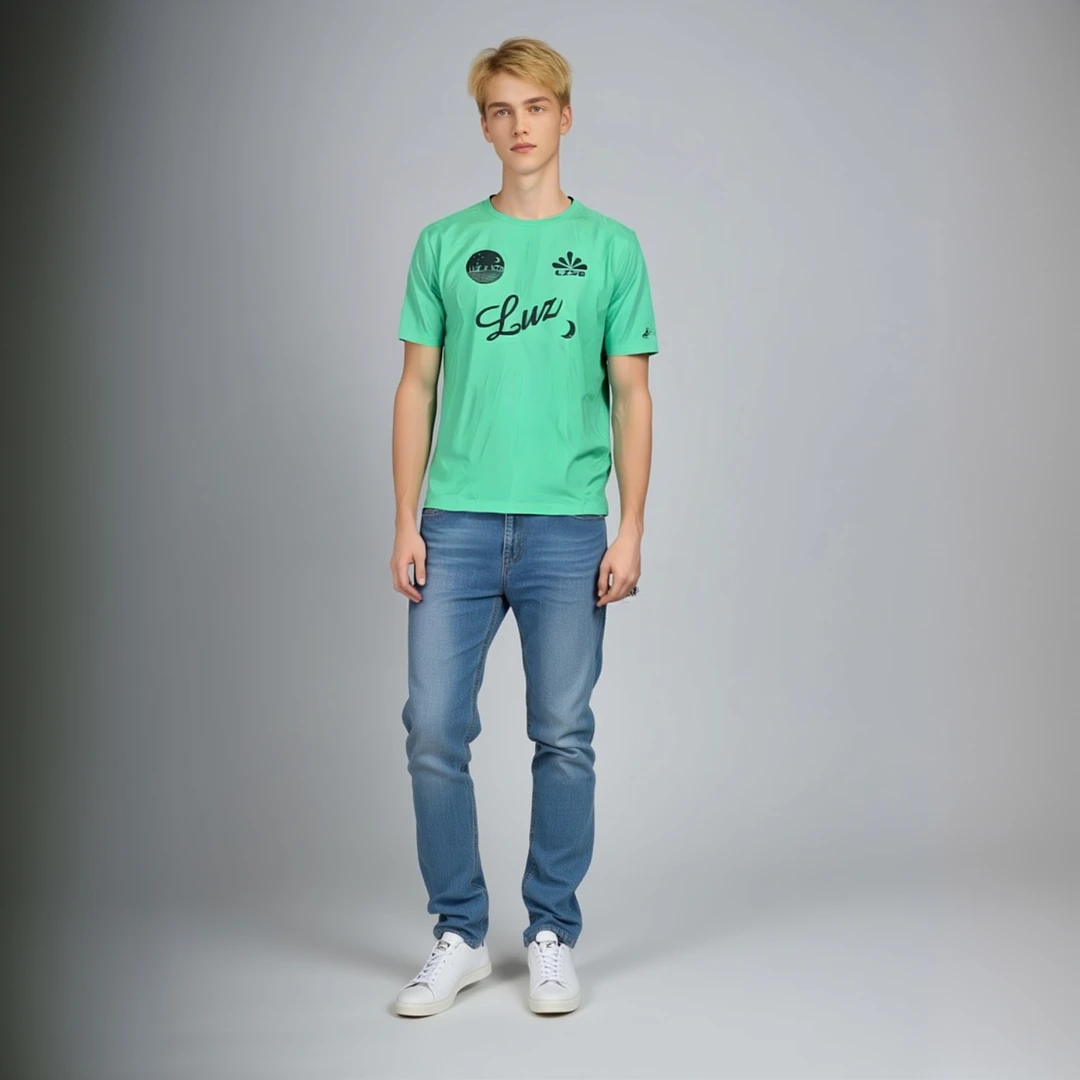 LUZ足球户外运动休闲短袖时尚T恤衫